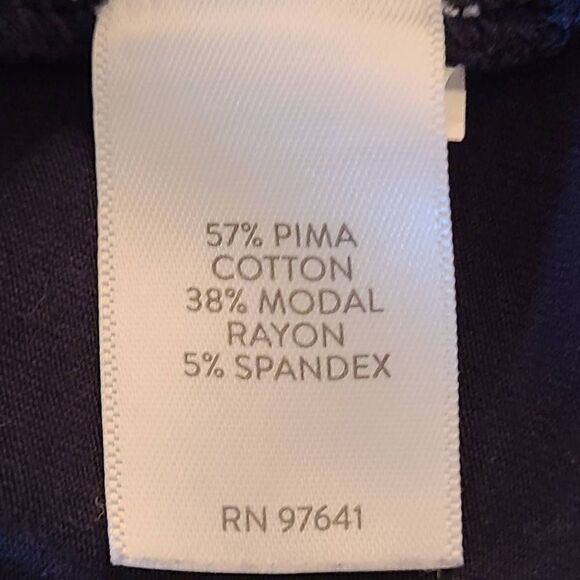 J Jill Womens Navy Blue Short Sleeve Button Front Dress Size Small - Picture 7 of 11